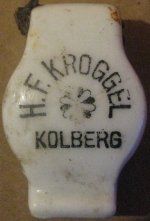 Kołobrzeg H. F. Kroggel porcelanka 2-02