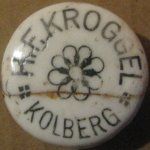 Kołobrzeg H. F. Kroggel porcelanka 2-03