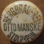 Supsk Bergbrauerei Manske porcelanka 02-01