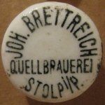 Słupsk Quellbrauerei Brettreich porcelanka 3-03