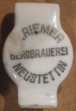 Szczecinek Bergbrauerei Riemer porcelanka 4-03