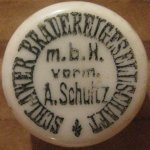 Sławno Brauereigesellschaft A. Schultz porcelanka 4-02