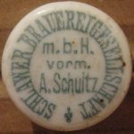 Sławno Brauereigesellschaft A. Schultz porcelanka 4-04