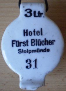 Ustka Hotel Fürst Blücher porcelanka 01